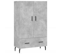 Tidyard Sideboard Book Cabinet Bookcase Office File Cabinet Storage Cabinet with Drawer for Bedroom Living Room Office Concrete Grey 69.5x31x115 cm Engineered Wood