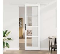 Tidyard Sliding Door Manual ORKDAL White 78 x 232 cm Wood and Metal Sliding Door Building Materials Model3332080