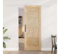 Tidyard Sliding Door Set ORKDAL Natural and White 73.5 x 198.5 cm Sliding Door Building Materials Model3333410