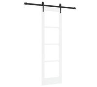 Tidyard Sliding Door with Hardware Set ORKDAL White 61x198.5 cm Sliding Gate Kit Model3332434