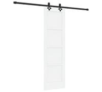 Tidyard Sliding Door with Hardware Set 'ORKDAL'White Solid Wood Pine Sliding Gate Kit Model3333633