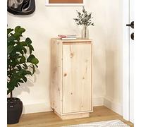 Tidyard Solid Pine Wood Shoe Cabinet with Top Display Shelf - 35x35x80 cm, Sturdy Storage Solution for Organizing Footwear Model813535