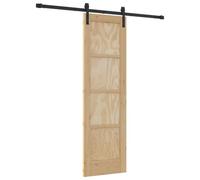 Tidyard Solid Pine Wood Sliding Door Modern Interior Barn Door Smooth Quiet Operation for Living Room Bedroom Kitchen Home 3445395