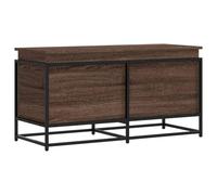 Tidyard Storage Box with Lid Brown Oak 100x40x51.5 cm Engineered Wood Daily household items Model848808