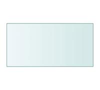 Tidyard Table Top Tabletop Dining Table Top Table Replacement Protector Cover Transparent 50x100 cm Tempered Glass