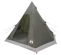 Tidyard Tipi Tent, 3-Person Waterproof Camping Tent 185T Polyester PU Coating, Army Green, 297x242x203cm, Spacious for Family Camping Outdoor Adventures 42042209