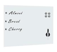 Tidyard Wall Mounted Magnetic Whiteboard Glass 80x60 cm Magnetic Board Model30112