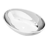 Tidyard Wash Basin 40x33x13.5 cm Ceramic Silver Sink Model143473