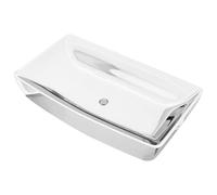 Tidyard Wash Basin 71x38x13.5 cm Ceramic Silver Sink Model143479