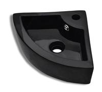 Tidyard Wash Basin with Overflow 45x32x12.5 cm Black Sink Model141924