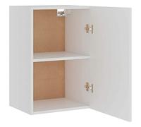 Tidyard White Engineered Wood Hanging Cabinet with 2 Shelves - Kitchen Storage Organizer, 39.5 x 31 x 60 cm, Lyon Range Model801252