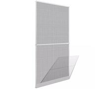 Tidyard White Hinged Insect Screen for Doors Door Fly Screen Insect Blinds 100 x 215 cm