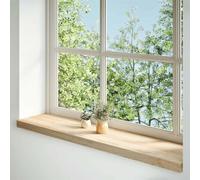 Tidyard Window Sills Wooden Window Board/Cill Cover Window Sill Capping 2 pcs Untreated 110x30x2 cm Solid Wood Oak