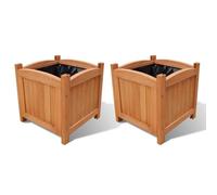 Tidyard Wooden raised bed 30x30x30 cm 2 pieces Lawn, garden Model41301