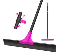 TidyBliss Floor Squeegee Heavy Duty, 45 cm Large Rubber Foam Water Scraper Broom Epoxy Wiper Mop with 148 cm Long Handle for Cleaning Concrete Pool Rug Garage Deck Shower Window Outdoor Indoor