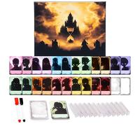TIDYBOSS DND Combat Tracker & Initiative Set of 50pcs Erasable Acrylic Top on Screen with Character, Monster Insert Cards DM Tools, Accessories for Dungeons and Dragons, TTRPGs