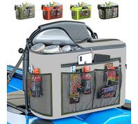 TidyFriend Kayak Cooler Behind Seat, Waterproof Cooler for Kayaking, Kayak Accessories Cooler Bag, Compatible with Lawn Chair Seat, Portable Ice Chest, Keeps Drinks Cold, Travel, Beach, Lunch (Grey)