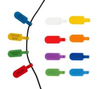 TidyNest | Write On Cable Labels Wrap | 24 Pack Medium | Write On Cable Labels Reusable Cable Markers Cable Tags for All Cables Multi-Coloured Medium & Large