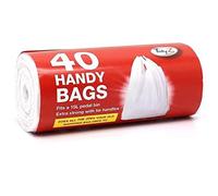 Tidyz 12 Packs of 40 Practical Bags - Fits 15L Pedal Bin - Extra Strong Tie Handle - 480 Bags Total