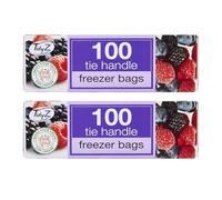 Tidyz 200 Large Freezer Bags /2 Packs of 100