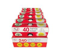 Tidyz 240 HANDY BAGS WITH TIE HANDLES (6 rolls of 40 bags)