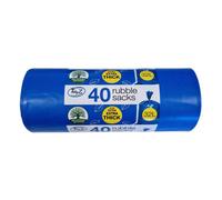 Tidyz 32L Rubble Sacks (Pack Of 40) Blue (One Size)