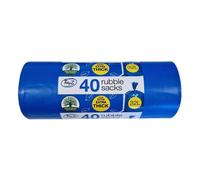 Tidyz 32L Rubble Sacks (Pack of 40) in Blue Tidyz Blue