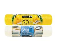 TidyZ 40 Fragranced Swing Bin Liners Citrus Lemon 20 Summer Breeze, 10 x 10 x 10 cm