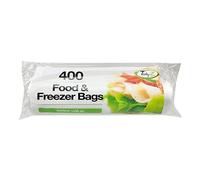 Tidyz Clear Food & Freezer Bags- 400 Pack