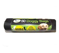 Tidyz Double Thick Doggy Plastic Bags (Roll Of 50) Black (One Size)