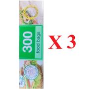 Tidyz Food & Freezer Bags Pack 300 X 3