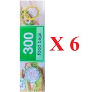 Tidyz Food & Freezer Bags Pack 300 X 6