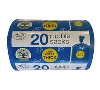 Tidyz 20 HEAVY DUTY EXTRA STRONG RUBBLE SACKS - Made from 100% RECYCLED plastic & 100% RECYCLABLE