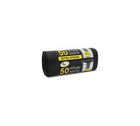 Tidyz Industrial Plastic Refuse Sacks (Pack Of 50) in Black Tidyz Black