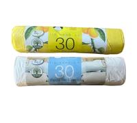 Tidyz Pack of 2 scented pedal bin bags with tie handles XL 15 litres per bag