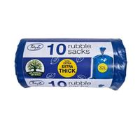Tidyz Plastic 32L Thick Bin Bags (Pack Of 10) Blue (One Size)