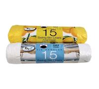 Tidyz Swing Bin Liners (Pack of 15) in Yellow Tidyz Yellow