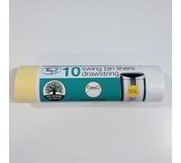 Tidyz Tie-Handles Linen Fragranced White Swing Bin Liners 10 Pack (50 Litres)