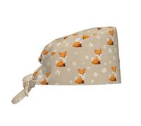 Tie Back Head Cover Daisy Fox Turban Cap Breathable Sweat Absorbent Caps For Tennis Men Exercise