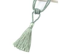 Tie Backs For Curtains 1 Pcs Tiebacks With Tassel Clips Rope Tie Backs Holdbacks Home Accessories Decorative Curtain Decor Cord(Light Blue)