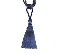 Tie Backs For Curtains 1PCS Curtain Tiebacks Tassel Clips Rope Tie Backs Holdbacks Decorative Holder Accessories For Drape(Navy)