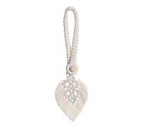 Tie Backs For Curtains 2Pcs Curtain Tiebacks Fashion Simple Braided Tassel Leaf Rope Curtains Accessories Home Decor(Beige)