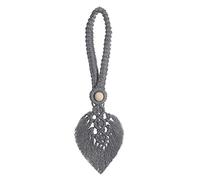 Tie Backs For Curtains 2Pcs Curtain Tiebacks Fashion Simple Braided Tassel Leaf Rope Curtains Accessories Home Decor(Gray)