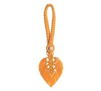 Tie Backs For Curtains 2Pcs Curtain Tiebacks Fashion Simple Braided Tassel Leaf Rope Curtains Accessories Home Decor(Yellow)