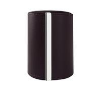 Tie Box Travel Case Men's Necktie Gift Box Cylinder Shape Anti-Wrinkle Storage Business Gift Bow Tie Packaging (3.1"x4.3", Coffee)