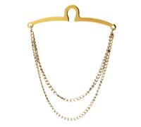 Tie Chain Shirt Clip Double Chains Tassels Necktie Link Chain Business Wedding Jewelry Gift Necktie Accessories Sl ccessory