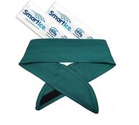 Tie Chilly Neck Cooler, with 2 Smartice Cooling Strips, Providing Prolonged Cool Comfort at Home, Work or Play (Forest Green (Plain))