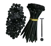 Tie Clips Car Nylon Universal Cable Tie Buckle Plastic Flanges Zipper Straps Heavy Duty Self-Locking Bracket Clamping Bands(Clear)