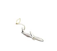 Tie Clips Gentleman Airplane Shape Accessories Jewelry Wedding Necktie Clip Shirt Tie Pin Aircraft Clips Men