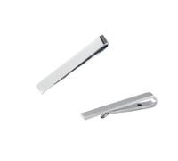 Tie Clips Tie Clips For Men Classic Stainless Steel Gold Color Slim Collar 43x5mm One Piece(Silver)